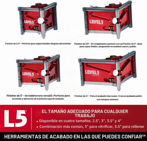 Vista 8 de LEVEL5 Acabador de Esquinas de 2.5 Pulgadas/Cabezal Angular Acabe Profesionalmente las Juntas de Esquina para Paneles de Yeso, Sheetrock