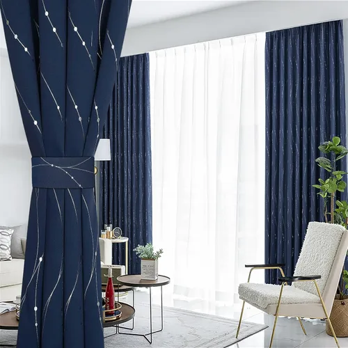 Vista 42 de BUHUA - Paneles de cortinas opacas para sala de estar, cortinas grises con aislamiento térmico, cortinas de ventana para dormitorio - 72 pulgadas