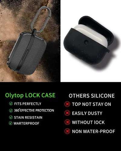 Vista 5 de Compatible con Jabra Elite 75t / Elite Active 75t Funda frontal LED visible de cuerpo completo TPU militar duro carcasa protectora con llavero