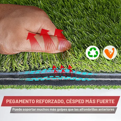 Vista 2 de SAPLIZE Alfombrilla de golpe de golf plegable y resistente con respaldo de EVA de 10 mm para swing y astillado en interiores y exteriores