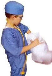 Vista 4 de Chefskin niños reales Doctor dentista MD cirujano 7artículo chamarra Camisa Pantalones Sombrero estetoscopio Scrubs Gran regalo todos los tamaños