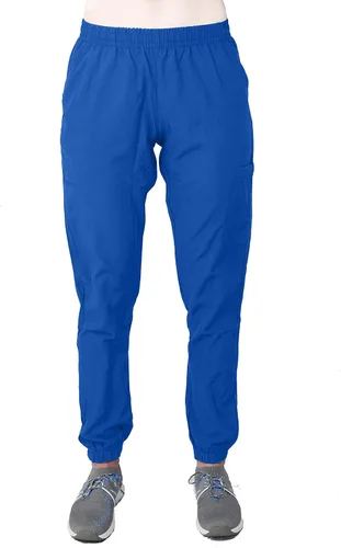 Vista 4 de Green Town Women's Jogger Scrub Set Medical Nursing GT 4FLEX Top and Pant Solid Colors and Prints