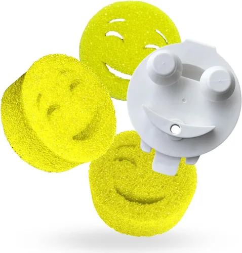 Vista 12 de Smilyeez Recambio de esponja punteada azul sin plástico para Scotch-Brite's Dishwand Recambio de 10 unidades con adaptador
