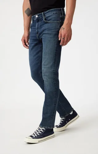 Vista 98 de Mavi Jake - Jeans para hombre, tiro regular, pierna ajustada