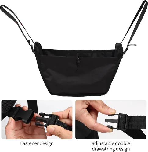 Vista 3 de Organizador de asiento de automóvil – Bolsa de viaje de almacenamiento de asiento de pasajero de gran capacidad, portátil, plegable y plegable