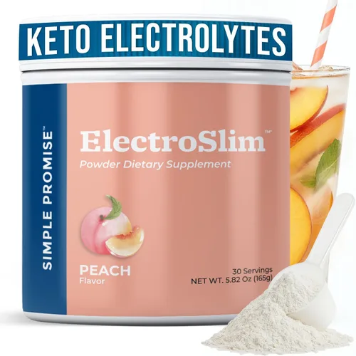 Vista 9 de ElectroSlim - Polvo de electrolitos Keto para hombres y mujeres, sabor limón y lima