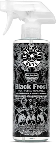 Vista 9 de Chemical Guys Black Frost Air - Ambientador en aerosol premium para automóvil y eliminador de olores, aerosol de aroma masculino fresco