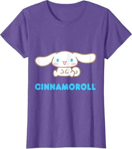 Vista 29 de Cinnamoroll Character Front and Back T-Shirt S Negro