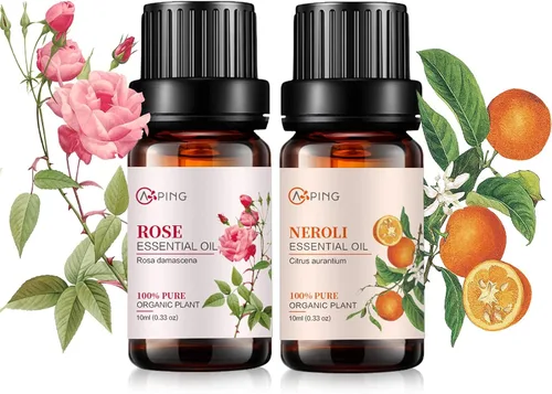 Vista 23 de Aceites esenciales de manzana y cereza, aceites vegetales naturales 100% puros y orgánicos para difusor, aroma, spa, masaje, yoga, perfume, 2 x 0.3