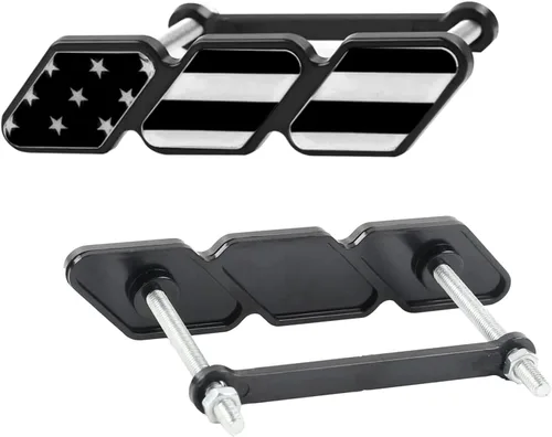 Vista 4 de Paquete de 1 Emblema de Insignia de Parrilla Tricolor Decoración, Accesorios de Malla Frontal de Automóvil, Compatible con Toyota 4Runner Tacoma