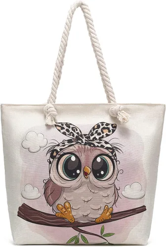 Vista 10 de Bolsas de mano con asa de cuerda, bolsa grande con asas de cuerda, lona resistente, reutilizable, bolsa de compras para comestibles, bolsa de playa