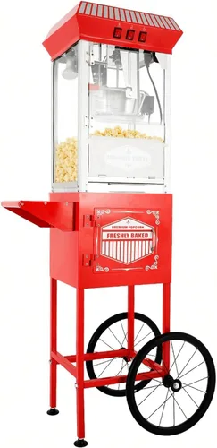 Vista 27 de Máquina comercial de palomitas de maíz con hervidor de 20 onzas, máquina de palomitas de maíz para encimera estilo teatro, acero inoxidable, control