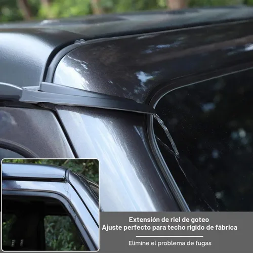 Vista 5 de JeCar - Diversor de lluvia de tapa dura, de plástico ABS, para Jeep Wrangler 2018-2020 JL JLU y 2020 Jeep Gladiator JT, 1 par
