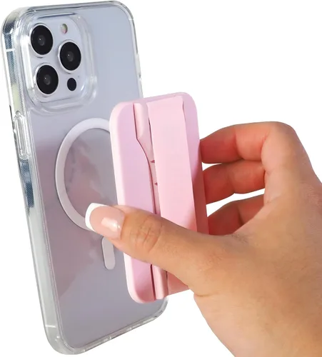 Vista 56 de LoveHandle PRO Compatible con MagSafe Agarre Magnético para Teléfono con Soporte - Montar, Correa y Soporte para Smartphone y Tableta - Anillo