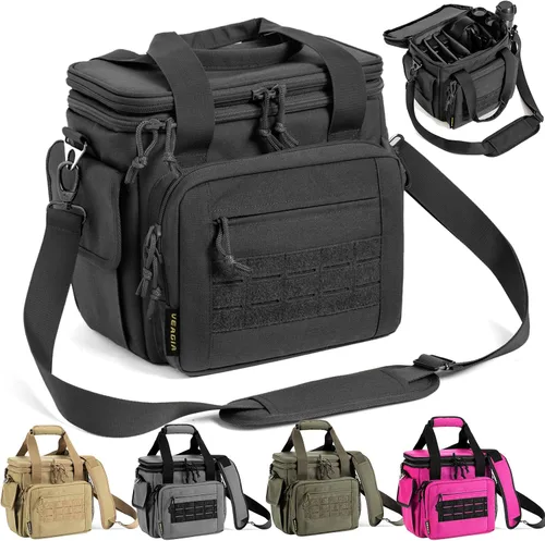Vista 9 de Bolsa para el rango, estuche para pistola, bolsas de rango de estuche suave para pistolas y municiones con doble capa a prueba de explosiones