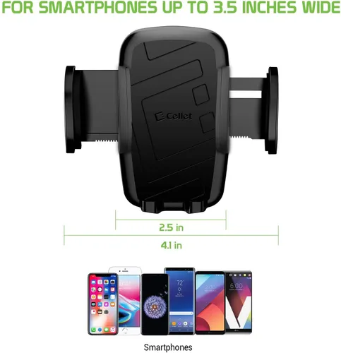 Vista 8 de Cellet Soporte telescópico para teléfono de coche – Soporte ajustable para tablero de instrumentos y parabrisas para teléfonos inteligentes