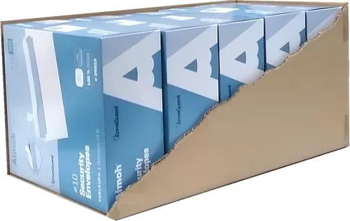 Vista 8 de Aimoh 100 sobres personalizados con adhesivo de seguridad #10 - Personalizados con logo y dirección Tamaño carta 4⅛ x 9½, blancos, 24LB, 100