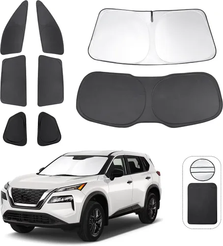 Vista 97 de TINGLU Persianas de ventana para Honda CR-V 2023-2026, accesorios para ventanas laterales de automóvil, parabrisas triangular, parasol para rayos UV