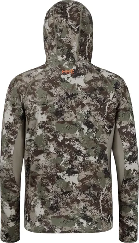Vista 2 de BASSDASH Sudadera con capucha para hombre, con protección UPF 50+, ligera, de camuflaje, de secado rápido, manga larga, con capucha, FS30M