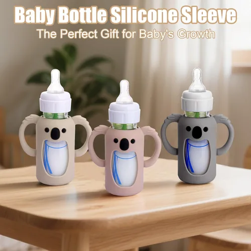 Vista 7 de Paquete de 3 fundas de silicona para botellas de vidrio Dr. Brown's de 4