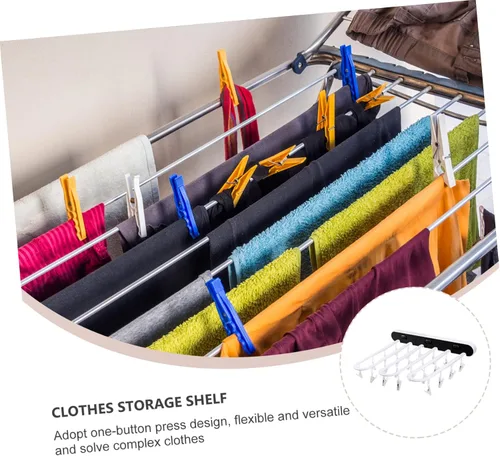 Vista 8 de 1pc ropa interior estante de almacenamiento A296 poste gancho Pp toalla