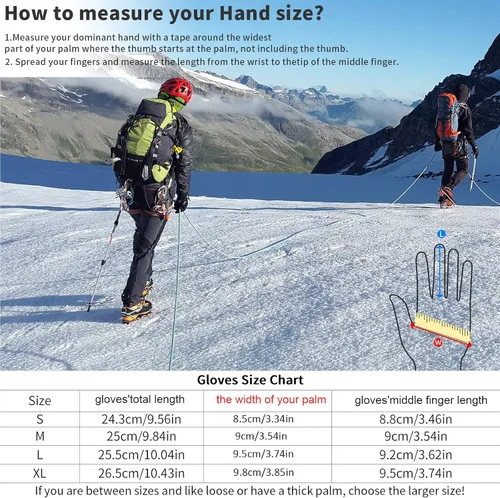 Vista 6 de Guantes de invierno para hombres y mujeres Guantes térmicos para pantalla táctil, guantes deportivos cálidos para clima frío para correr, ciclismo