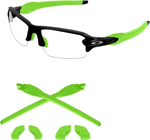 Vista 13 de Kits de goma de repuesto para orejeras y boquillas compatibles con Oakley Flak 2.0 OO9295 Flak 2.0 XL OO9188 Negro