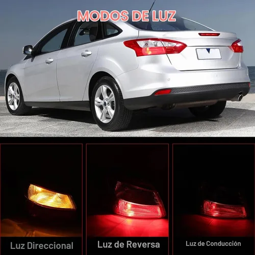 Vista 3 de Luz trasera compatible con Ford Focus Sedan 2012 2013 2014 con bombilla de repuesto FO2818151 (lado izquierdo del conductor)