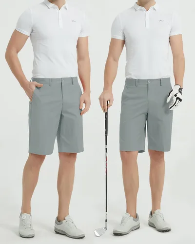 Vista 6 de Lesmart Pantalones cortos de golf para hombre, elásticos, de secado rápido, ajuste relajado, con rendimiento técnico