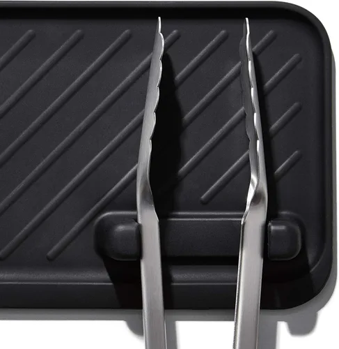 Vista 7 de OXO Good Grips - Herramientas de asar a la parrilla, reposo, color negro