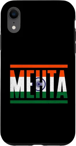 Vista 8 de iPhone 15 Mehta Surname Family Pride India Flag Case
