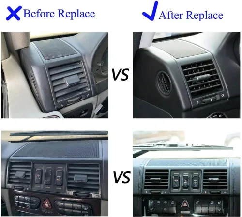 Vista 5 de Compatible con Mercedes Benz W463, parrilla de ventilación delantera izquierda para salpicadero, montaje completo, panel de salida de aire