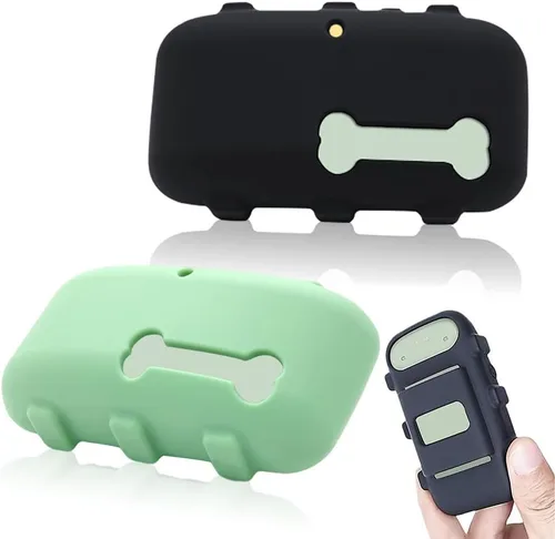 Vista 8 de Soporte de silicona compatible con rastreador de perros Tractive XL GPS (negro, 1 unidad) Rubber Accessories Cover protect Finder for