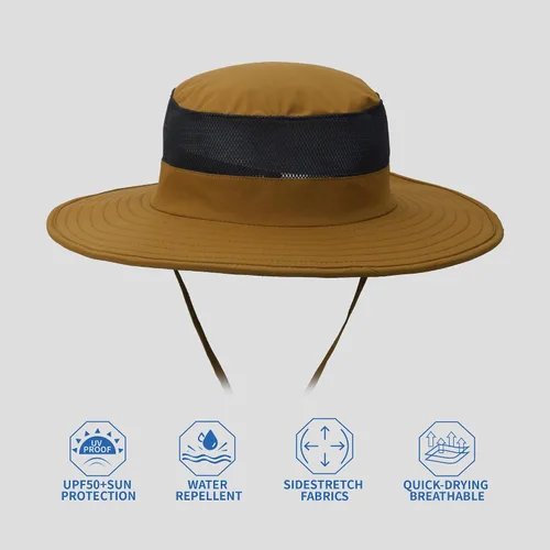 Vista 6 de Outdoor Sun Hat UPF 50 Protection Waterproof Fishing hat Face Cover Summer Neck Flap Hat