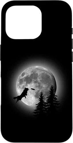 Vista 20 de Border Collie Catching Frisbee Moon Case for iPhone 16