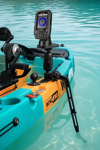 Vista 6 de Fish Finder - Base de bola de 1.5 pulgadas para kayak, soporte electrónico marino para barco, placa de montaje universal, brazo de montaje
