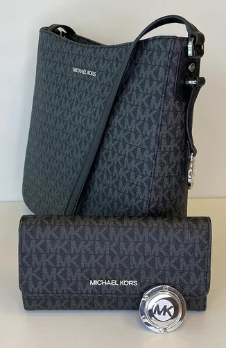 Vista 5 de Michael Kors Jet Set - Paquete de bandolera grande de viaje con gancho triple para cartera