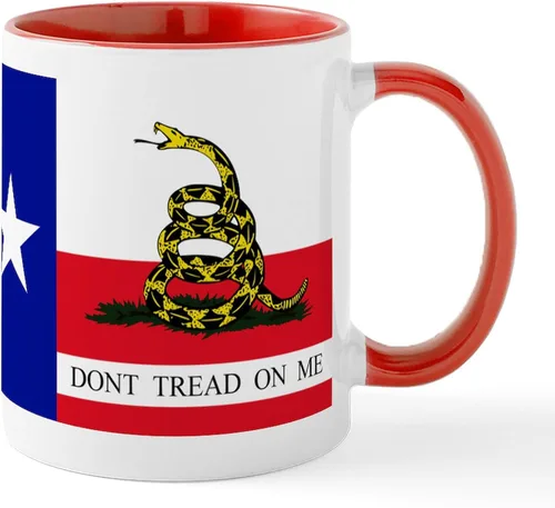Vista 17 de CafePress – Taza Amarillo Texas – El único Taza de café, taza de café, S, Blanco