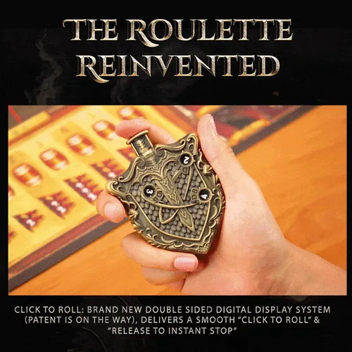 Vista 2 de Juego de dados de ruleta único 7 en 1 de metal DND para juegos de rol de mesa, dados giratorios para juegos de rol, juegos de dados DND equilibrados