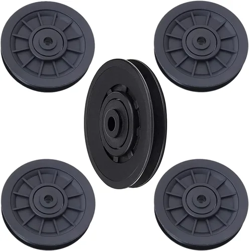 Vista 5 de Rueda de polea para equipo de gimnasio, polea de rodamiento de nailon de 90mm/3.5", reemplazo de rueda para cable de pieza de equipo de gimnasio