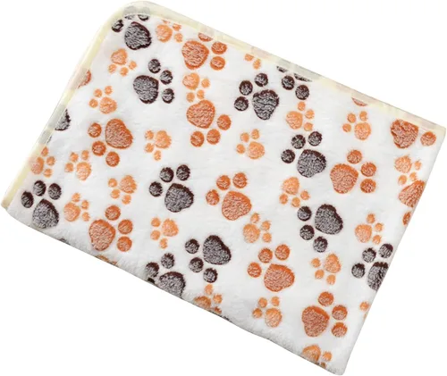 Vista 10 de DOOVID Manta para mascotas, suave y esponjosa de forro polar para mascotas, manta de franela para perros y gatos, manta para mascotas con estampado