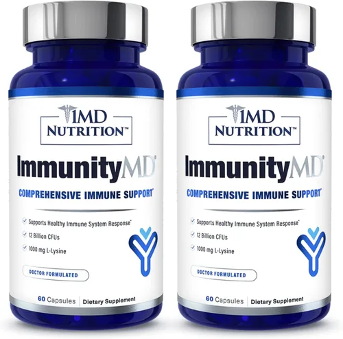 Vista 9 de 1MD Nutrition ImmunityMD - Probiótico para la salud inmunológica Potentes cepas probióticas seleccionadas por médicos con prebiótico - Promueve