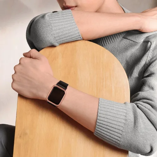 Vista 6 de Bolesi Correas elásticas de nailon compatibles con Amazfit Active 2 (cuadradas)/Active 3 Premium/Active, paquete de 3 correas deportivas de repuesto