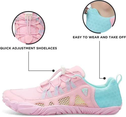 Vista 6 de SKASO Zapatos de agua para hombres y mujeres, zapatos descalzos de secado rápido, zapatos acuáticos ligeros con agujeros de ventilación