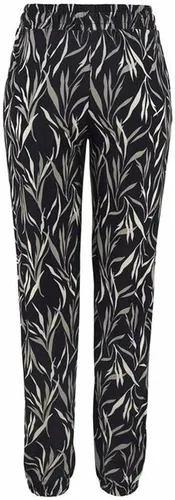 Vista 7 de Pull On Pants for Women Elastic High Waist Leaves Print Loose Fit Vintage Boho Trousers with Pocket Going Out Pants