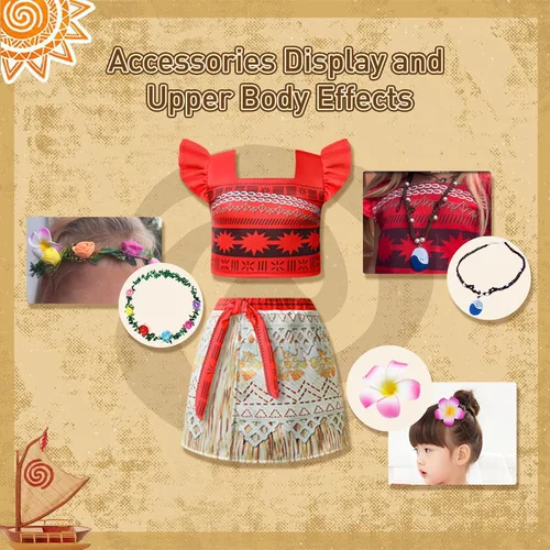 Vista 3 de Princess Dress Dress Halloween Birthday Outfits Dress Two-Pieces Crop Top Tassel Skirt Set