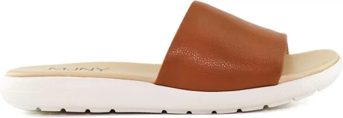 Vista 26 de Marc Joseph New York Sandalias planas de cuero genuino para mujer, puntera abierta, sin espalda, cómodas, ligeras, suela de EVA, a la moda, sin
