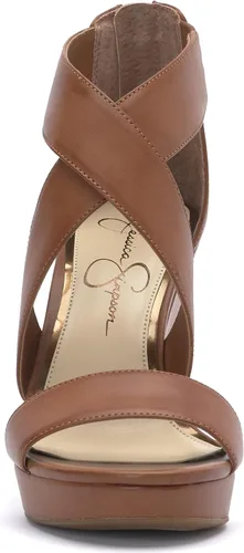 Vista 5 de Jessica Simpson Jinxxi Sandalias para mujer, con taco de cuña