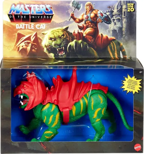 Vista 6 de Masters of the Universe Origins Battle Cat - Figura de acción de 6.75 pulgadas, criatura eterniana leal de He-Man para contar historias MOTU