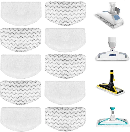 Vista 7 de Paquete de 6 almohadillas de trapeador de vapor 1940 1806 2685A para trapeador de vapor Bissell Powerfresh Deluxe Pet Lift-Off Plus Slim Scrubbing